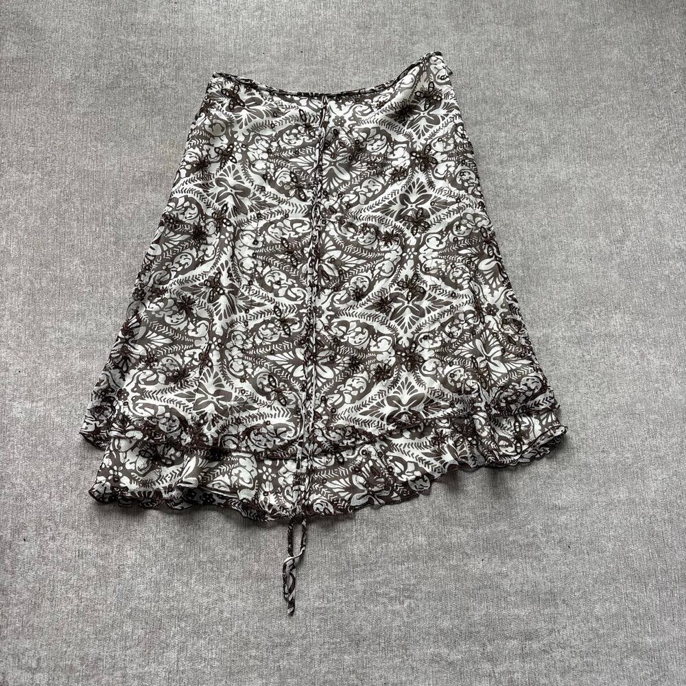Tibi Midi Silk Skirt